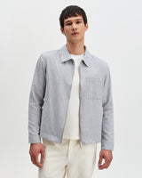 Eldon - Light Blue Herringbone Cotton Jacket