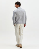 Eldon - Light Blue Herringbone Cotton Jacket
