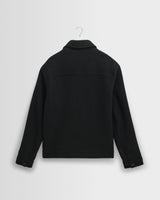 wax london men's Eldon - Midnight Navy Boiled Wool Jacket