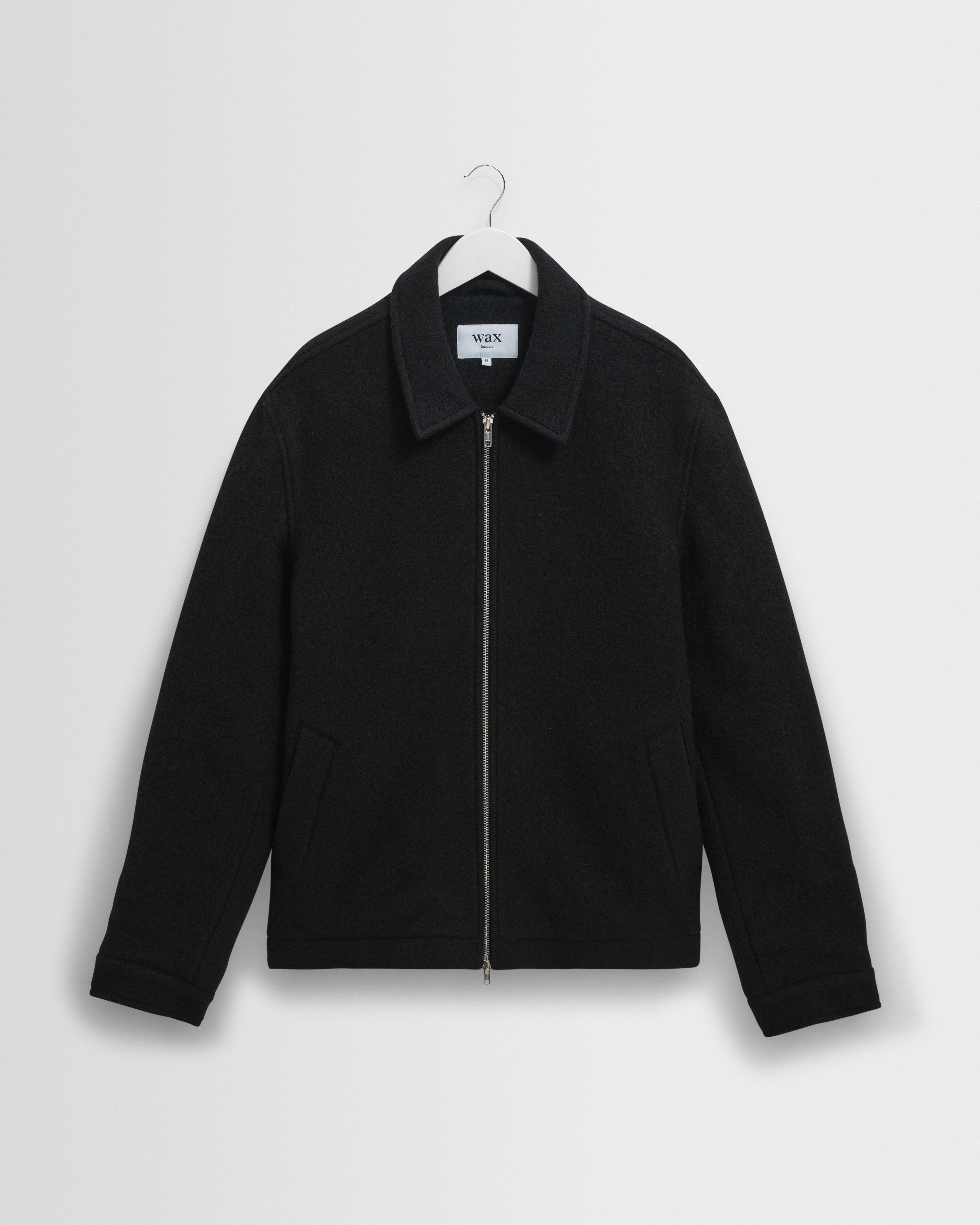 Men's Midnight Navy Boiled Italian Wool Jacket | Wax London
