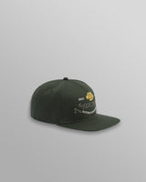 wax london men's Farrell - Dark Green Cotton Trucker Cap
