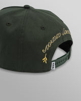 wax london men's Farrell - Dark Green Cotton Trucker Cap