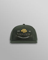 wax london men's Farrell - Dark Green Cotton Trucker Cap