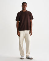 wax london men's Felix - Ecru Loose Fit Denim Jeans