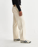 wax london men's Felix - Ecru Loose Fit Denim Jeans