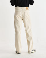 wax london men's Felix - Ecru Loose Fit Denim Jeans
