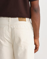 wax london men's Felix - Ecru Loose Fit Denim Jeans