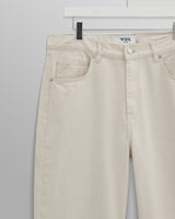 wax london men's Felix - Ecru Loose Fit Denim Jeans