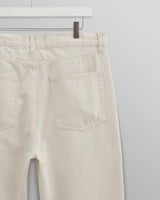wax london men's Felix - Ecru Loose Fit Denim Jeans