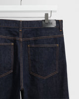 wax london men's Felix - Rinse Wash Japanese Selvedge Loose Fit Denim Jeans
