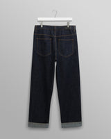 wax london men's Felix - Rinse Wash Selvedge Loose Fit Denim Jeans