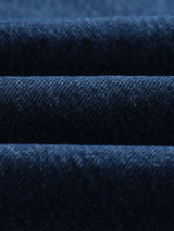 wax london men's Felix - Vintage 90s Blue Wash Loose Fit Denim Jeans