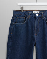 wax london men's Felix - Vintage 90s Blue Wash Loose Fit Denim Jeans