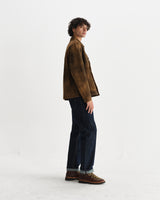 wax london men's Fen - Tonal Brown Suede Jacket