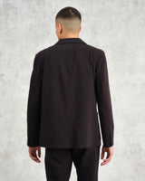 wax london men's Fintry - Black Seersucker Blazer