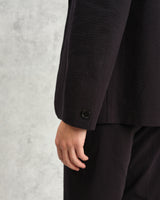 wax london men's Fintry - Black Seersucker Blazer