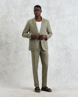 wax london men's Fintry - Khaki Linen Blazer