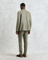 wax london men's Fintry - Khaki Linen Blazer