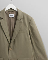 wax london men's Fintry - Khaki Linen Blazer