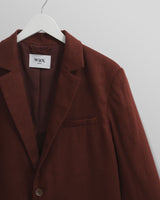 wax london men's Fintry - Merlot Linen Blazer