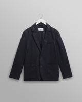 wax london men's Fintry - Midnight Navy Linen Blazer