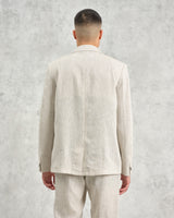 wax london men's Fintry - Natural Linen Blazer