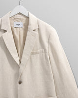 wax london men's Fintry - Natural Linen Blazer