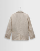 wax london men's Fintry - Natural Linen Single-Breasted Blazer