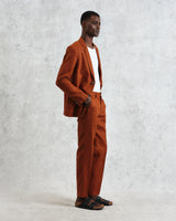 wax london men's Fintry - Rust Linen Blazer