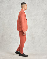 wax london men's Fintry - Terracotta Linen Blazer