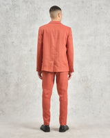 wax london men's Fintry - Terracotta Linen Blazer