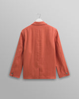 wax london men's Fintry - Terracotta Linen Blazer