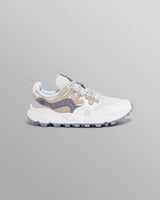 wax london men's Flower Mountain - Cream Suede And Technical Fabric Trainers