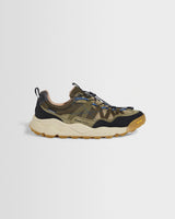wax london men's Flower Mountain IWANO 2 - Khaki And Black Waterproof Eco Suede And Nylon Trainers