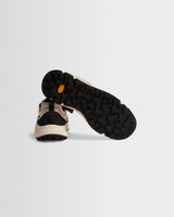 wax london men's Flower Mountain IWANO 2 - White And Black Suede And Nylon Trainers