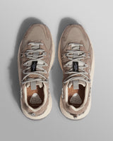 wax london men's Flower Mountain YAMABUSHI - Light Grey Suede And Nylon Trainers