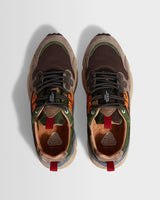 wax london men's Flower Mountain YAMANO 3 - Dark Grey And Anthracite Suede And Nylon Trainers
