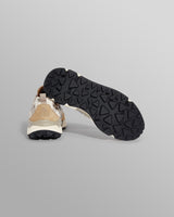 wax london men's Flower Mountain YAMANO 3 - Grey And Blue Suede And Nylon-Ripstop Trainers