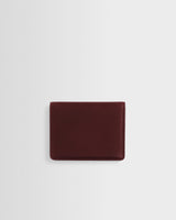 wax london men's Forbe - Cherry Retro Grain Leather Cardholder