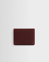 wax london men's Forbe - Cherry Retro Grain Leather Cardholder
