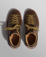 wax london men's Fracap - Brown Pebbled Calf Leather M128 Boots