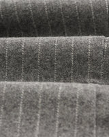 wax london men's Gekko - Charcoal Grey Pinstripe Wool Blazer