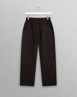 wax london men's Glencoe - Black Slub Weave Trousers