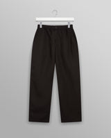 wax london men's Glencoe - Black Slub Weave Trousers