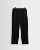 Glencoe - Black Washed Linen Loose Fit Trousers
