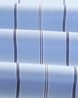 wax london men's Halcomb - Blue Stripe Viscose Shirt