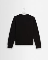 wax london men's Halton - Black Waffle Long-Sleeve Henley T-Shirt