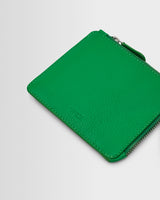 wax london men's HARFORD WALLET SMALL GRAIN LEATHER BRIGHT GREEN