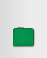 wax london men's HARFORD WALLET SMALL GRAIN LEATHER BRIGHT GREEN