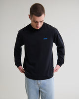 wax london men's Hayden - Black And Blue 90s Doodle Graphic Cotton T-Shirt